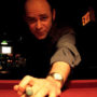 Candid Billiards Shot - Photographer Seth Olenick accosted Todd while he was playing -- make that hustling -- pool. When Todd isn't doing comedy he loves playing -- make that hustling -- pool. If you meet Todd on the road, feel free to challenge him to a round of pool, but keep this in mind: you will lose and you will be hustled.