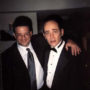 Todd in Tux - Here's a picture of Todd, standing next to his pal Andy Kindler, backstage at the Friar's Club Roast of Chevy Chase. Look at Todd's mock expression of surprise. If you could bottle that look, you would.